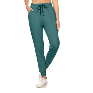 Leggings Depot Women's Solid Activewear Jogger Track Cuff Sweatpants NWT